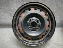 日産 純正スチールホイール AZ10 キューブ 黒鉄チン 14×5.5JJ PCD100 +40 ハブ径59φ 4本 [3253]_画像2