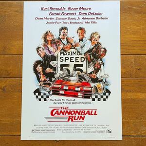 US版ポスター★映画 『キャノンボール』（Cannonball Run）★カウンタック/ファラ・フォーセット/バート・レイノルズ