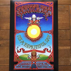  постер * решетка полный * dead in Гаваи 1969 год концерт постер *Grateful Dead Hawaiian Aoxomoxoa