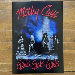 ポスター★モトリー・クルー Motley Crue 「Girls Girls Girls」★LAメタル/グラムメタル/ヘアメタル/ワイルド・サイド