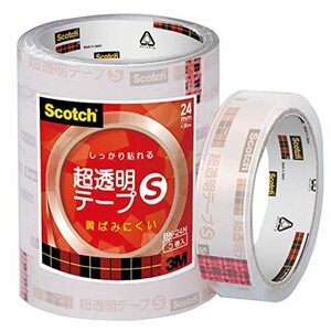 3M スコッチ 超透明テープS 5巻パック 24mm×35m 大巻 BK-24N