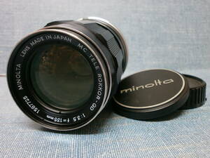 中古良品 MINOLTA ミノルタ MC TELE ROKKOR-QD 135/3.5 点検整備済み