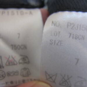 パーソンズ PERSON'S SUITS STYLE 7号 セットアップ スーツ ジャケットブレザー パンツ 黒無地 メ16196の画像8