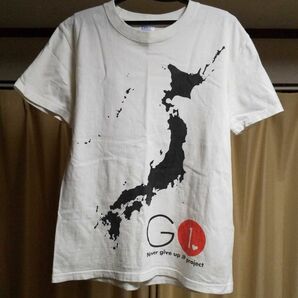 日本地図　Tシャツ　レディース　 半袖Tシャツ　白　ホワイト　