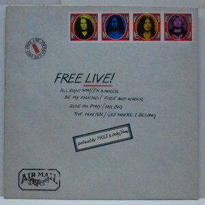 FREE-Free Live (UK オリジナル LP+インナー/封筒型スリーブ)