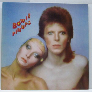 DAVID BOWIE-Pinups (UK 70's 再発「ステレオ表記無」ラベ LP+インサート)