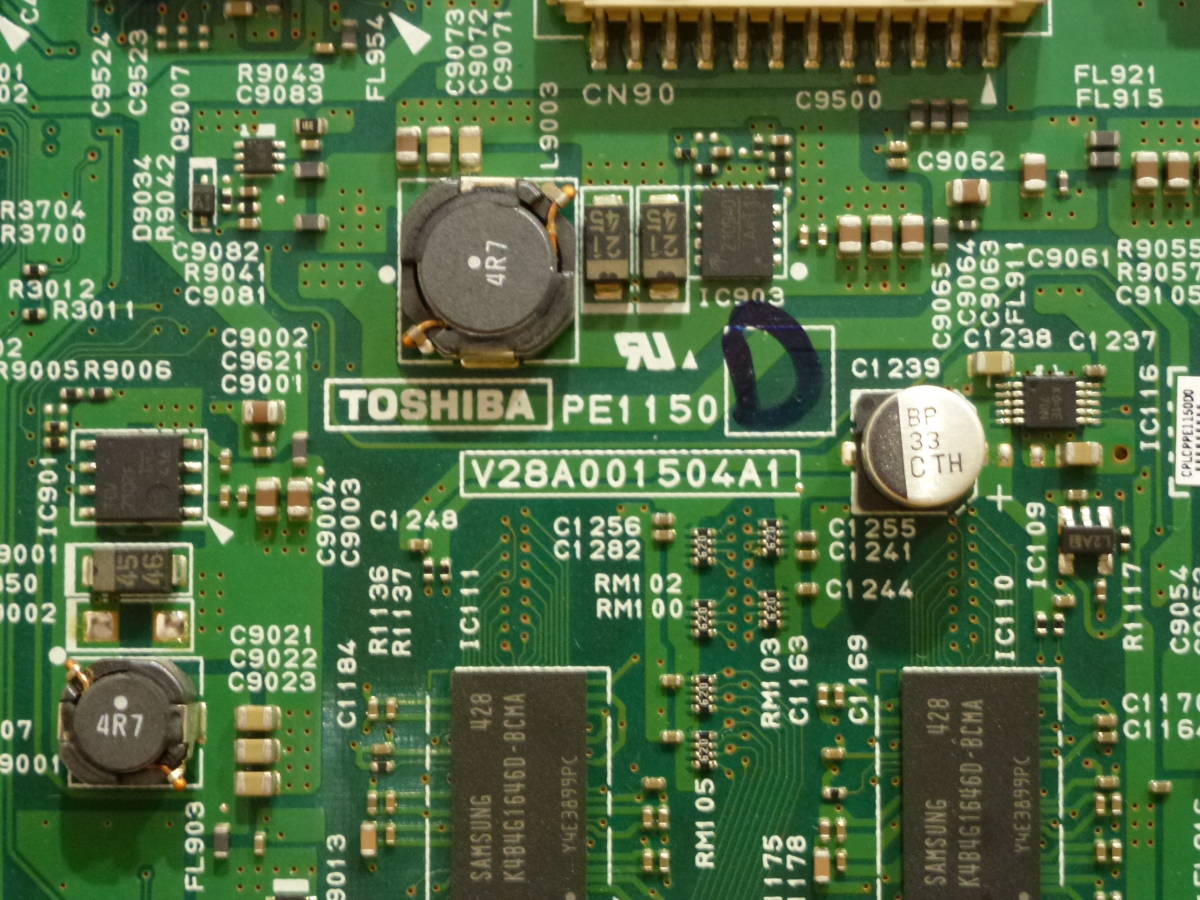 動作確認済】東芝液晶テレビ55J8 メイン基板PE1150 V28A001504A1