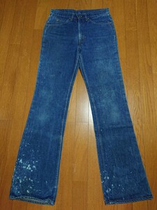 70s Levi's 517 ビンテージ 米国製 TALON 42 ZIPPER w32 ボタン裏8 リーバイス MADE IN U.S.A.