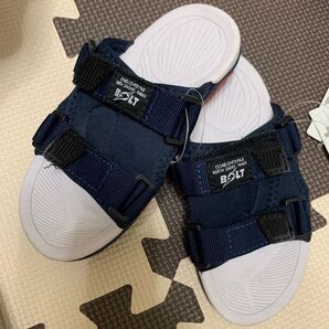 Lightning bolt ネイビー 男児 17cm サンダル
