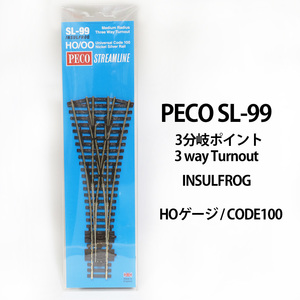 (HO) PECO SL-99 3分岐ポイント INSULFROG CODE100