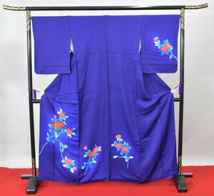 附下訪問着 披露宴 秋草文 花 身丈156.5cm 裄丈67cm ★着物 パーティー t‐1003