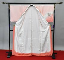 附下訪問着 披露宴 花 桃色 波文 三越 おしゃれ 身丈159.5cm 裄丈69cm ★着物 パーティー t‐1362_画像7