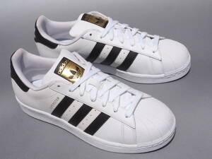  new goods!! US 8 1/2* 26,5cm limitation color 19 year made adidas super Star white x black natural leather leather 