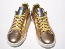 美品!! 26cm 限定 19年 adidas STAN SMITH スタンスミス GOLD 金色 顔付き_画像3