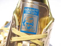 美品!! 26cm 限定 19年 adidas STAN SMITH スタンスミス GOLD 金色 顔付き_画像5