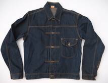 サイズ42 Lee COWBOY 1011 復刻 1st 白タグ JACKET デニム ジャケット Gジャン ユニオンチケット カウボーイ シンチバック ビンテージ_画像1