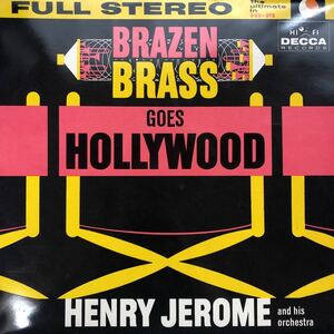 ヘンリー・ジェローム ブレイズン・ブラス ハリウッドへ行く LP レコード 5点以上落札で送料無料P