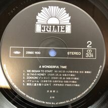 沢田研二 A WONDERFUL TIME. 帯付美品LP レコード 5点以上落札で送料無料P_画像4
