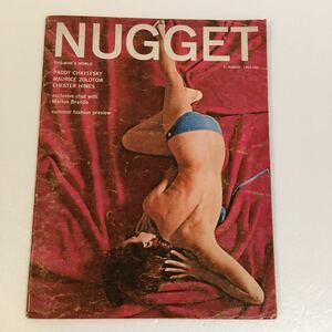 洋雑誌 NUGGET 1963年8月※ダメージあり/送料230〜/margo/sabina sesselmann/ザビーナ ゼッセルマン/ビンテージ/レトロ/洋書/映画/雑誌