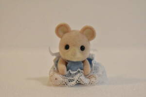 シルバニアファミリー ネズミの赤ちゃん/お菓子のピアノ/ネズミファミリー/お座り