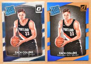 ZACH COLLINS (ザック・コリンズ) 2017-18 トレーディングカード 2枚セット 【NBA,トレイルブレイザーズ,BLAZERS】