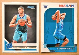 PJ WASHINGTON JR (P・J・ワシントン) 2019-20 ROOKIE ルーキー トレーディングカード 2枚セット 【NBA,シャーロットホーネッツ,HORNETS】