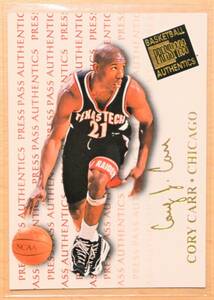 CORY CARR (コーリー・カー) 1998 PRESSPASS トレーディングカード 32 【テキサステック,NBA,シカゴブルズ,CHICAGO BULLS】