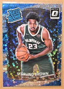 STERLING BROWN (スターリング・ブラウン) 2017-18 OPTIC RATED ROOKIE ルーキートレーディングカード 【NBA,バックス,BUCKS】
