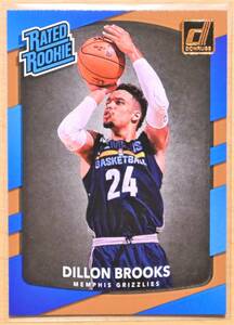 DILLON BROOKS (ディロン・ブルックス) 2017-18 RATED ROOKIE ルーキー トレーディングカード 【NBA,メンフィスグリズリーズ,GRIZZLIES】