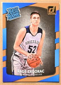 RADE ZAGORAC (ラデ・ザゴラック) 2017-18 RATED ROOKIE トレーディングカード 【NBA,メンフィスグリズリーズ,MEMPHIS GRIZZLIES】