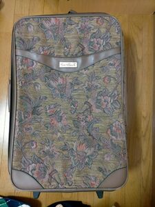 アメリカ購入のスーツケースゴブラン織模様