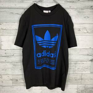 adidasアディダス 古着 両面 プリントロゴ 反転 半袖Tシャツ カットソー