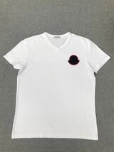 超美品 モンクレール Vネック Tシャツ サイズL_画像4