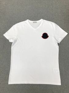 超美品 モンクレール Vネック Tシャツ サイズL