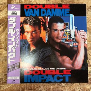 b588 LD レーザーディスク DOUBLE IMPACT ダブル・インパクト 帯付 ジャン=クロード・ヴァン・ダム