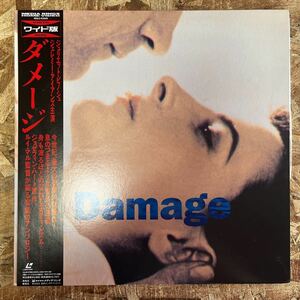 b594 LD レーザーディスク Damage ダメージ ワイド版 帯付 ジェレミー・アイアンズ／ジュリエット・ビノシュ