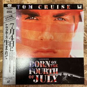 b597 LD レーザーディスク BORN ON THE FOURTH OF JULY 7月4日に生まれて ビデオ版 帯付 トム・クルーズ