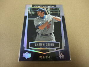 2003 75 SHAWN GREEN ショーン・グリーン 029/850 ULTIMATE COLLECTION アッパーデック UPPERDECK UD