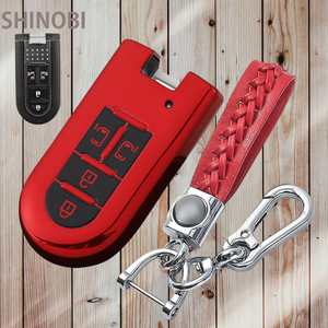  Daihatsu 4 button TPU material smart key case Move tall Tanto wake ( Toyota OEM Pixis mega ) color ( red )