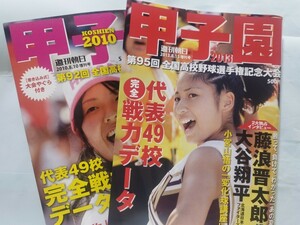 週刊朝日増刊　2010&2013甲子園　第92&95回全国高校野球選手権　2冊セット　大谷翔平　藤浪晋太郎　斎藤佑樹