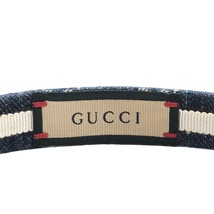 グッチ GUCCI エコウォッシュ カチューシャ ヘアバンド GGデニム 652835 その他ファッション雑貨 レディース 中古_画像4