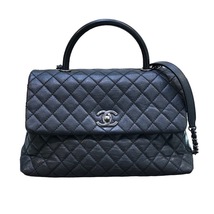 シャネル CHANEL ココハンドル32 A92992 ブラック ハンドバッグ レディース 中古_画像1