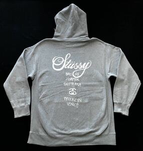  large size Stussy world Tour f-ti- sweat Parker STUSSY Rebirth we b. same material Street .7129