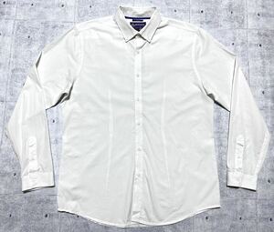  American Rag Cie тонкий Fit кнопка down рубашка с длинным рукавом белый высокий качество AMERICAN RAG CIE SLIM FIT простой .7892