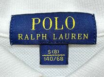 ポロ ラルフローレン キッズ140 ビッグポニー ナンバリング ポロシャツ　　鹿の子 POLO RALPH LAUREN 子供服 裾スリット 柳7957_画像3