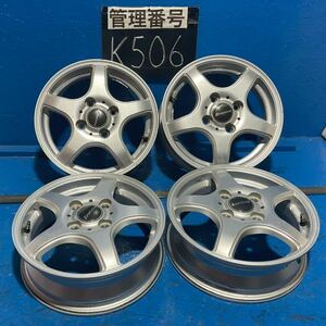 〈K506〉ホイール4本セット　EUROVOVA 13インチ4.00B オフセット+43 PCD4H100 ハブ66.5mm ボルト穴13mm