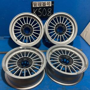 〈K508〉ホイール4本セット　LINEA SPORT ASAHI 15インチ6J オフセット+14 PCD4H114.3 ハブ82mm ボルト穴14mm