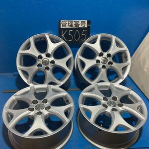 〈K505〉ホイール4本セット　TOYOTA純正　17インチ7J オフセット+50 PCD5H114.3 ハブ60mm ボルト穴16mm