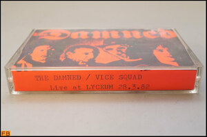  включая налог * редкий *b-to кассетная лента THE DAMNED / VICE SQUAD Live at LYCEUM 28.3.82 1982 год b-to ноги punk collector товар -N2-8018