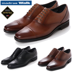 ▲madras Walk マドラス ストレートチップ ビジネス シューズ ゴアテックス MW5900 ブラウン Brown 茶 24.0cm (0910010259-br-s240)